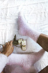 Kuschelige Mohairsocken